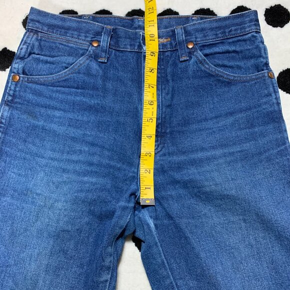 Wrangler Jeans Cowboy Cut Bootcut Mens 28x34 Blue Denim 936PWD Western Rodeo - Picture 11 of 14